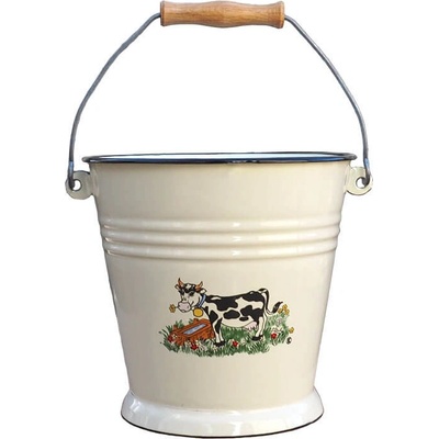 Home Cook 708222 vedro smalt kávová 5 l DECOR KRAVIČKA