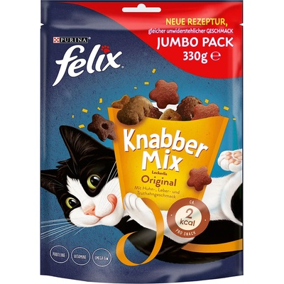 FELIX 2х330г KnabberMix Felix, лакомство за котки - Original