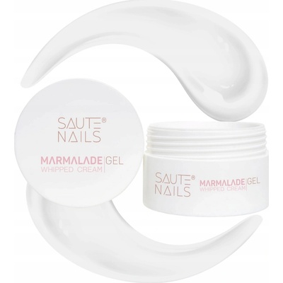 Saute Nails stavební gel Marmalade Whipped Cream bílý 50ml