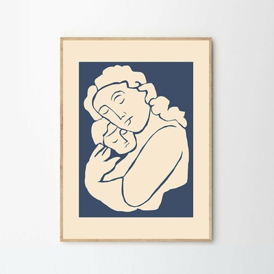 Moikka Plagát Woman with Child by By Garmi 50x70 cm
