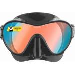 CRESSI Cressi Frameless Diving Mask F1 - Fog-free Glass Lens, Diving Goggles - Ergonomic Silicone Rim, Snorkel Mask - Dry Snorkel & Snorkel Set - Black/Blue Ultravision Lens - Mask - ZDN282150
