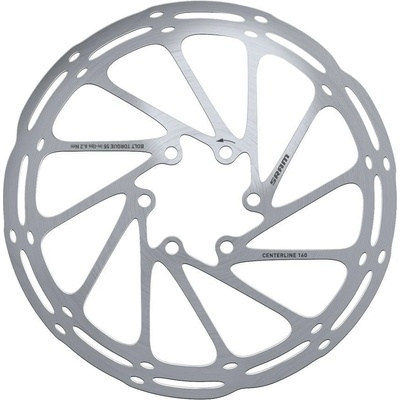 Sram Rotor Centerline 6-der 140 mm stríbrná