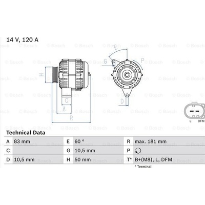 Alternátor BOSCH 0 986 047 530