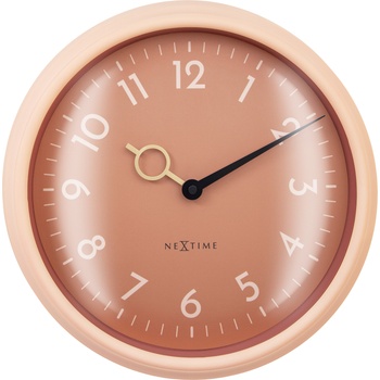 NeXtime Стенен часовник Golden HourWall прасковен (3540PH)