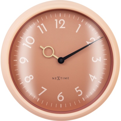 NeXtime Стенен часовник Golden HourWall прасковен (3540PH)