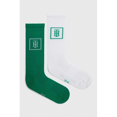 Tommy Hilfiger Чорапи Tommy Hilfiger (2 броя) в зелено (701227288)