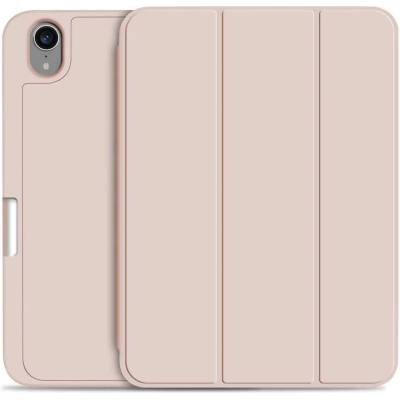 Tech-Protect Folio Case - полиуретанов калъф и поставка за iPad mini 6 (розов) (bulk)