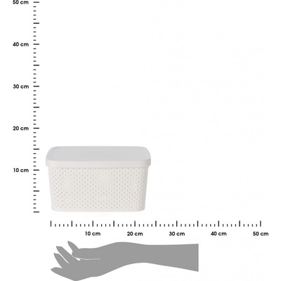 Storage Solutions Úložný koš White 2 23 x 12 x 17 cm