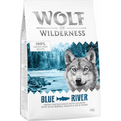 Wolf of Wilderness Junior Blue River Salmon bez obilnín 5 x 1 kg