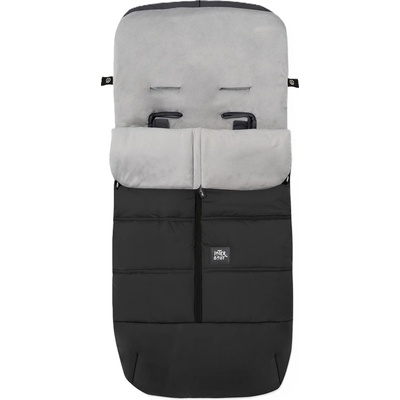Interbaby Универсално чувалче за количка Interbaby - Coral Fleece, 105 x 46 cm, Black (10024-08)