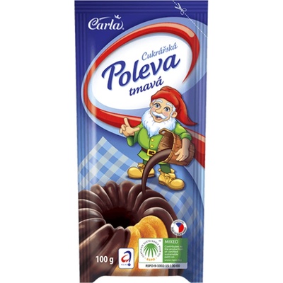 CARLA Cukrárska poleva tmavá 100 g