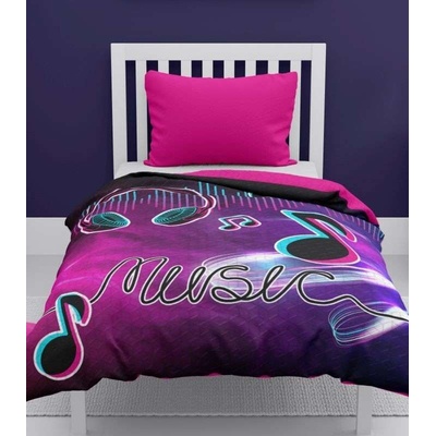 Detexpol přehoz na postel Music Noty 170 x 210 cm