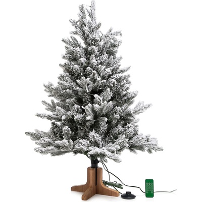 QVC Luxusný 3D vianočný stromček / jedľa / 180 cm / 600 LED Deluxe / 132 farebných efektov / zasnežený