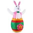 oneConcept Funny Bunny nafukovací veľkonočný zajac 180 cm dúchadlo, LED