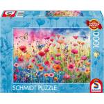 Schmidt Spiele Пъзел Schmidt от 1000 части - Поле с макове (58873)