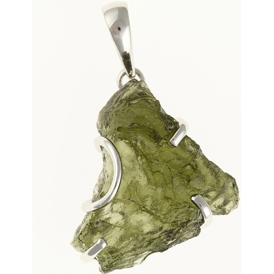 My Moldavite Stříbrný přívěsek s přírodním vltavínem SM12057