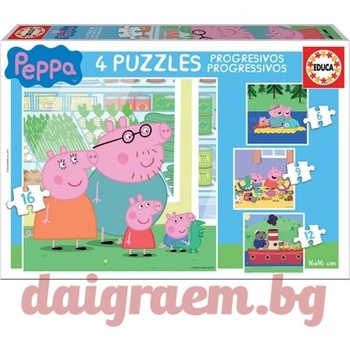 Image 1 of Educa Пъзел EDUCA 15918 - 43 части - Пепа Пиг, Peppa Pig, Прасето Пепа (EDU15918)