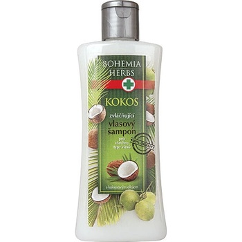 Bohemia Gifts & Cosmetics Herbs vlasový šampón s kokosovým a olivovým olejom Kokos 250 ml