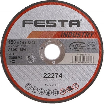 Festa Levior Kotouč řezný 150 x 2 x 22,2 mm 22274