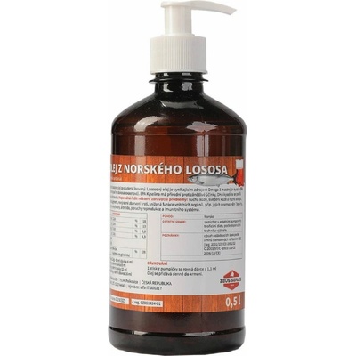 Zeus Lososový olej 100% pes 500 ml