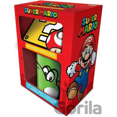Darčekový set Super Mario: Yoshi hrnček-prívesok-tácka