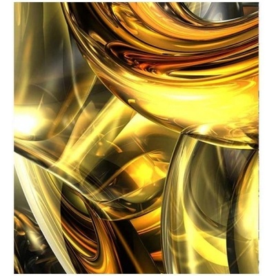 DIMEX ART Флизелинов фототапет златно абстрактно 225 x 250 см
