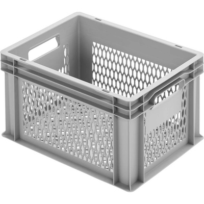 Alutec 75045 plastový box , s mříží, 400 x 235 x 300 mm, šedá, 1 ks