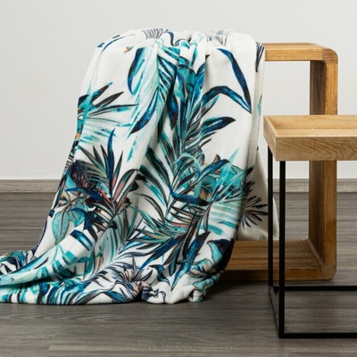 Takoy DESIGN 91 Mäkká a príjemná deka PILAR s potlačou exotických listov-HF-422870 150 x 200 cm