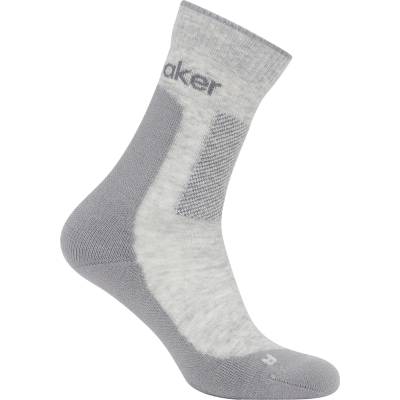 Icebreaker Дамски туристически чорапи Icebreaker Women's Merino Hike+ Medium Crew Walking socks - Blizzard Heather / Alloy - размер 35-37 (EU) (201-9238-0411)