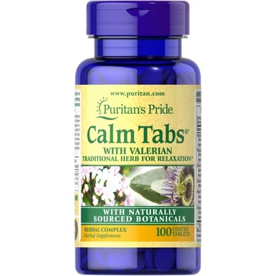 Puritan's Pride CalmTabs® | with Valerian & Passion Flower [100 Таблетки]