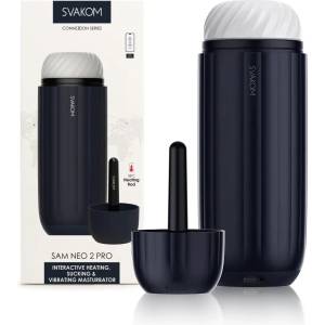  Интерактивен мастурбатор, засмукващ и вибриращ - Sam Neo 2 Pro (SVAKOM0212)