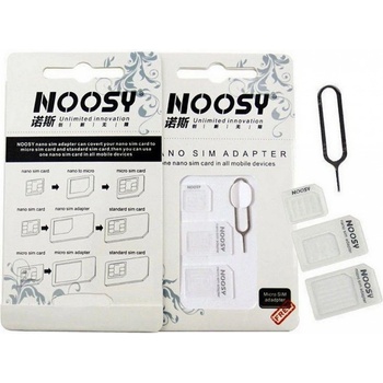 Noosy Adaptér NOOSY Sim Card (MINI / NANO / MICRO) + klíček