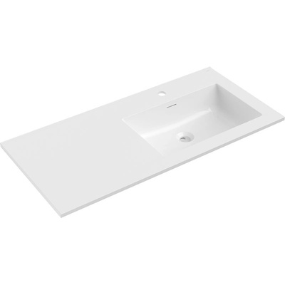Mexen Otis умивалник, вграден в плот, десен 101 x 46, 5 см, бял гланц - 25181000P (25181000P)