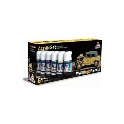 ITALERI Sada akrylových barev 441AP WWII REGIO ESERCITO 6 ks