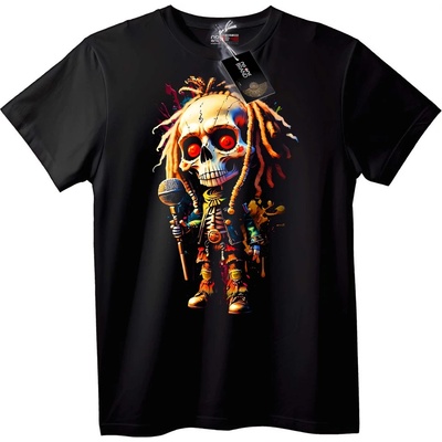 NOONEBRAND Тениска Рапър череп - 2XL, Black