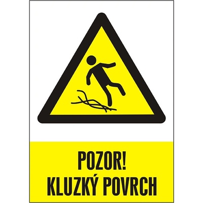 RAFO Samolepka Pozor! Kluzký povrch Velikosti: A3 (30 x 42 cm)