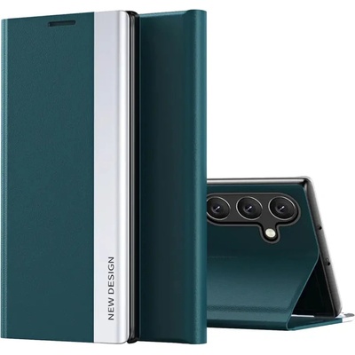 HQWear Sleep Case Pro Калъф за Samsung Galaxy S25 с флип и стойка - зелен (5907769367588)