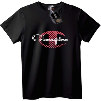 NOONEBRAND Тениска Champion Red Chevron лого - L, Black