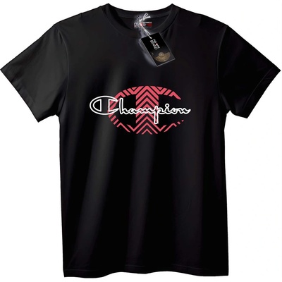 NOONEBRAND Тениска Champion Red Chevron лого - L, Black