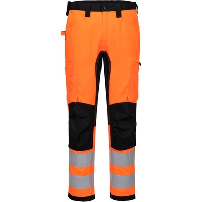 Portwest hi-vis wx2 cd848 eco / Мъжки светлоотразителни еластични панталони с талия - hv оранжево/черно uk 44/eu 60 (cd848obr44)
