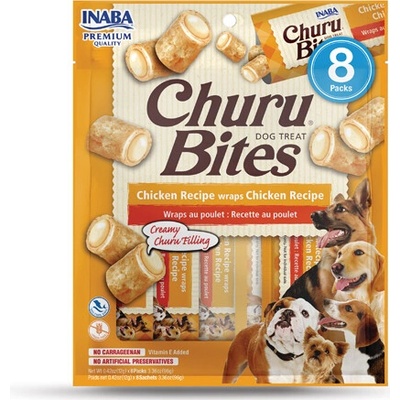 INABA Churu Dog Bites Chicken wraps Chicken 8x12g
