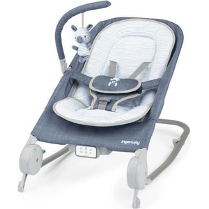 Ingenuity Масажно вибриращо легло с мелодии Happy Belly Rock-to-Bounce - Chambray 0m+ (16854-2)