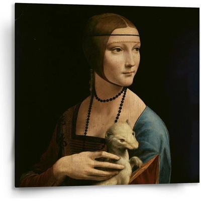 Sablio Obraz Dáma s hranostajem - Leonardo da Vinci - 110x110 cm