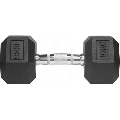 Vivo Pevné potiahnuté gumované činky 1 x 15 kg