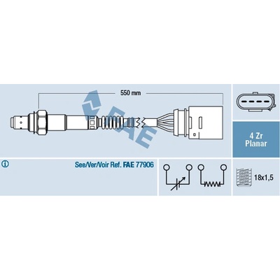 Lambda sonda FAE 77148
