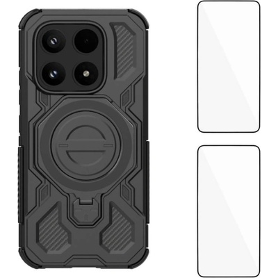 Xiaomi WANLONFENG KJ Калъф за Xiaomi 17 - PC+TPU, Скрита стойка, 2 стъкла, Голям отвор за камера, 4 цвята