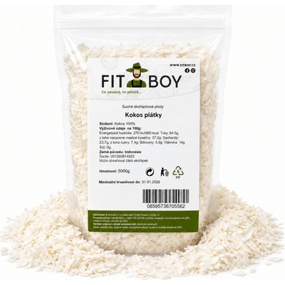 FITBOY Kokos plátky 5000 g