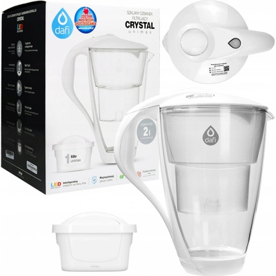 Dafi Crystal skleněná konvice bílá 2l