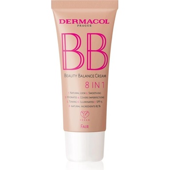 Dermacol Beauty Balance BB krém s hydratačním účinkem SPF15 1 Fair 30 ml