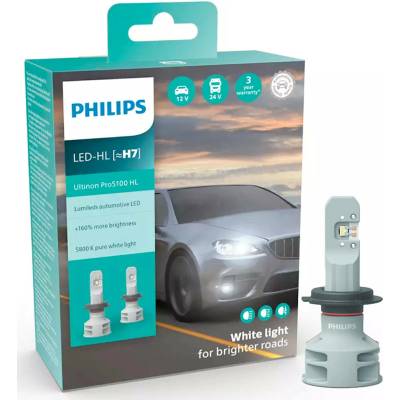Philips Ultinon Pro5100 HL H7-LED PX26d 12/24V 12W 11972U51X2 2 ks